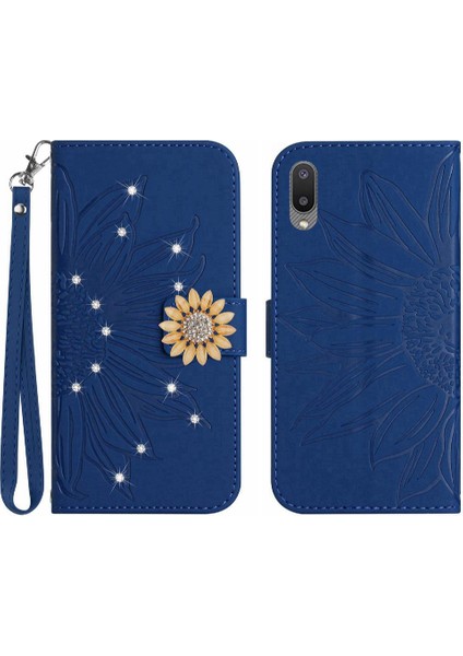 Samsung Galaxy A02 Telefon Kılıfı Için Kılıf Pu Deri Kapak Kapak Darbeye (Yurt Dışından)