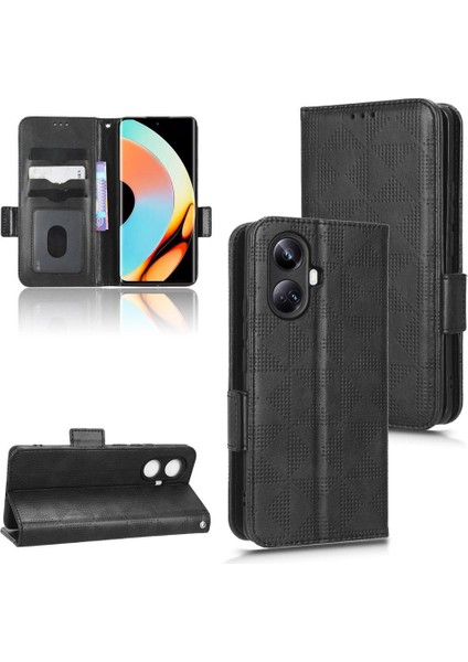Realme 10 Pro Artı Görüntüleme Standı 3 Kart Tutucu Cüzdan Kapak Çevirin (Yurt Dışından)