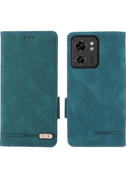 Motorola Moto EDGE40 Koruyucu Kapak Deri Folio Flip Case Için Kılıf (Yurt Dışından)