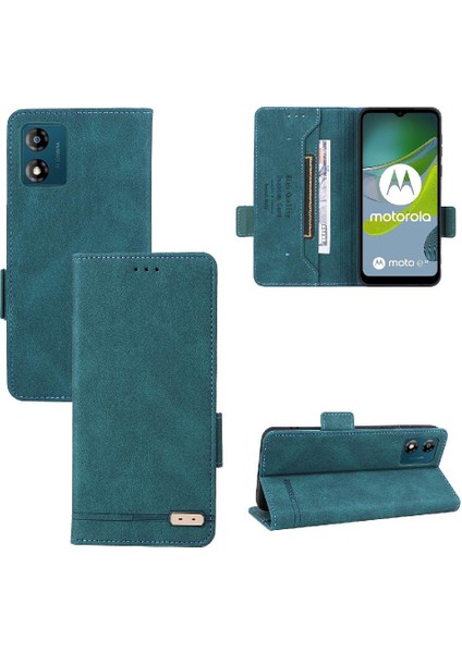 Motorola Moto E13 4g Deri Için Kılıf Folio Flip Case Tam Koruma (Yurt Dışından) modelleri
