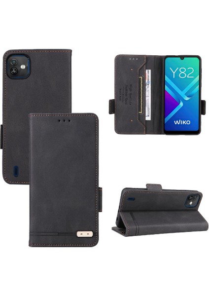 Wiko Y82 Için Kılıf Koruyucu Kapak Deri Kart ile Folio Flip Case (Yurt Dışından) modelleri