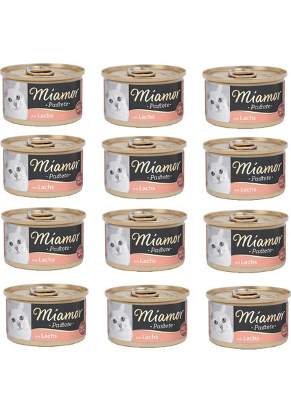 Kedi Konserve Pastete Somonlu 85 Gr. x 12 Adet