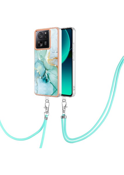 Xiaomi 13T/13T Pro Yumuşak Mermer Crossbody Telefon Kılıfı (Yurt Dışından)