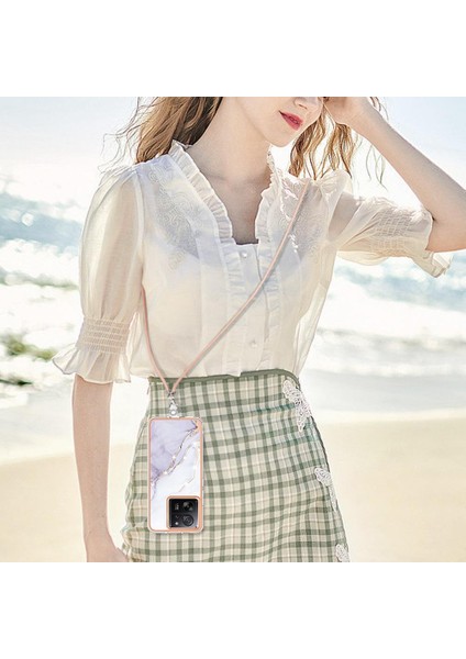 Xiaomi 13T/13T Pro Yumuşak Mermer Crossbody Telefon Kılıfı (Yurt Dışından) indirimleri