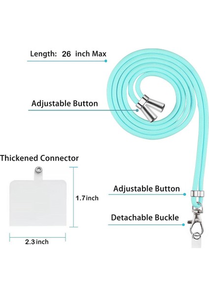 Onur X6A Crossbody Mermer Yumuşak Telefon Kılıfı (Yurt Dışından)