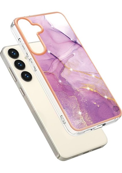 Samsung Galaxy S24 5g Mermer Desen Tpu Yumuşak Telefon Kılıfı (Yurt Dışından)
