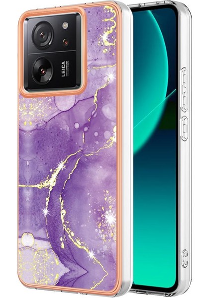 Xiaomi 13T/13T Pro Yumuşak Mermer Desen Tpu Koruma Telefon Kılıfı (Yurt Dışından)