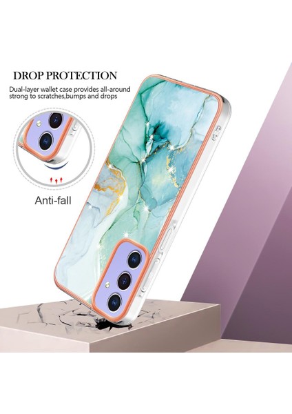Samsung Galaxy A15 5g Yumuşak Tpu Mermer Desen Telefon Kılıfı (Yurt Dışından)