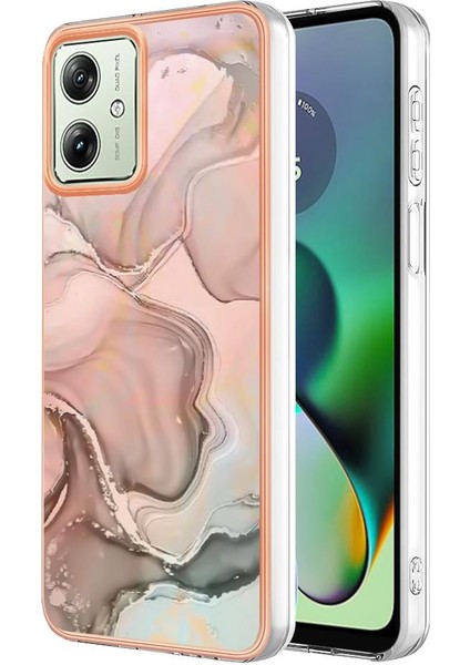 Motorola Moto G54 Mermer Silikon Tpu Uyumlu Telefon Kılıfı (Yurt Dışından)