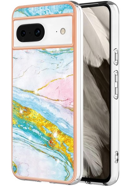 Google Piksel 8 5g Tpu Yumuşak Mermer Desen Koruma Telefon Kılıfı (Yurt Dışından)