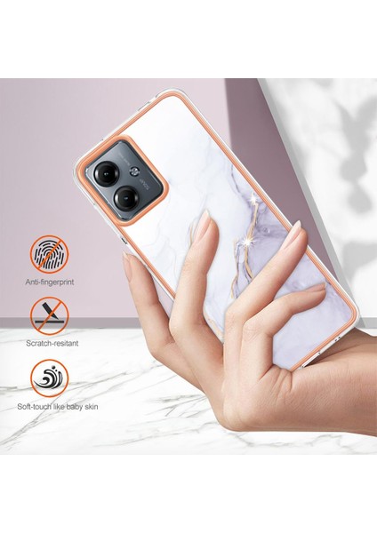 Motorola Moto G14 Tpu Yumuşak Koruma Mermer Desen Telefon Kılıfı (Yurt Dışından) modelleri