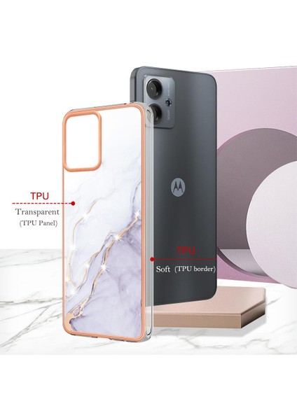 Motorola Moto G14 Tpu Yumuşak Koruma Mermer Desen Telefon Kılıfı (Yurt Dışından) indirimleri