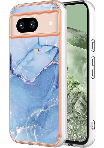 Google Piksel 8A Silikon Tpu Mermer Uyumlu Telefon Kılıfı (Yurt Dışından)
