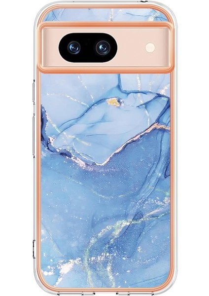 Google Piksel 8A Silikon Tpu Mermer Uyumlu Telefon Kılıfı (Yurt Dışından)