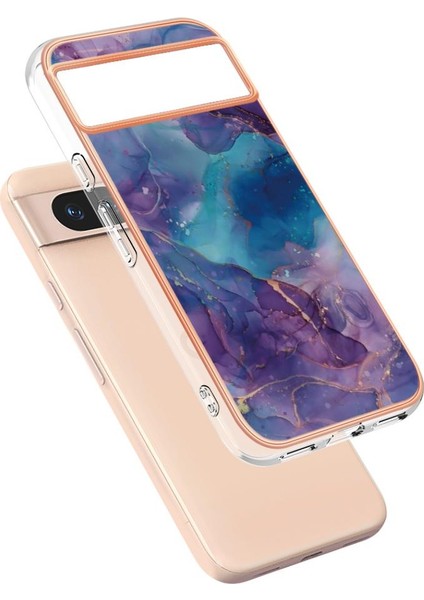 Google Piksel 8A Silikon Tpu Mermer Uyumlu Telefon Kılıfı (Yurt Dışından)