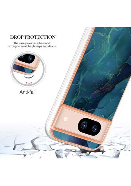 Google Piksel 8A Silikon Tpu Mermer Uyumlu Telefon Kılıfı (Yurt Dışından)