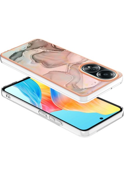 BDT Market Oppo With 4g Tpu Silikon Mermer Uyumlu Telefon Kılıfı (Yurt Dışından)