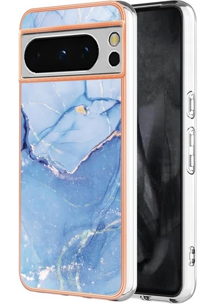 Google Piksel 8 Pro 5g Mermer Silikon Tpu Uyumlu Telefon Kılıfı (Yurt Dışından)