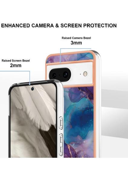 Google Pixel 8 5g Tpu Silikon Mermer Uyumlu Telefon Kılıfı (Yurt Dışından) modelleri