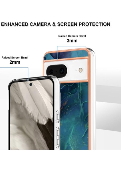Google Pixel 8 5g Tpu Silikon Mermer Uyumlu Telefon Kılıfı (Yurt Dışından) fırsatları