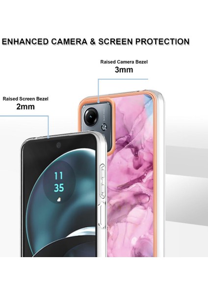 Motorola Moto G14 Tpu Silikon Mermer Uyumlu Telefon Kılıfı (Yurt Dışından) modelleri