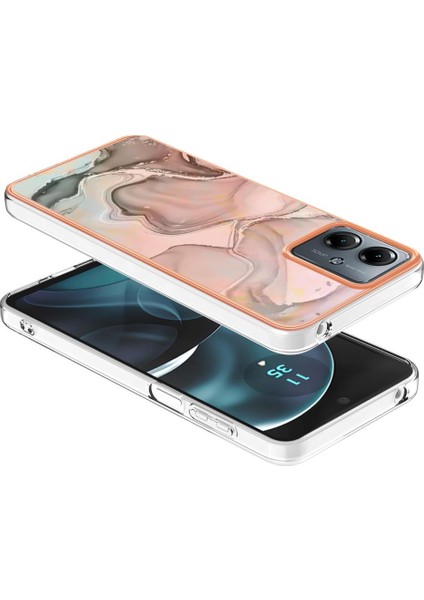 Motorola Moto G14 Tpu Silikon Mermer Uyumlu Telefon Kılıfı (Yurt Dışından)