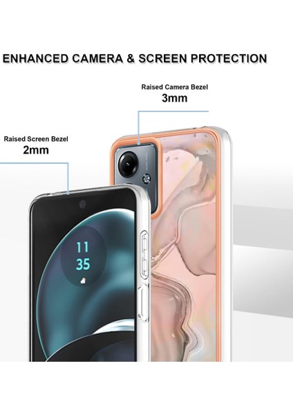Motorola Moto G14 Tpu Silikon Mermer Uyumlu Telefon Kılıfı (Yurt Dışından) fırsatları