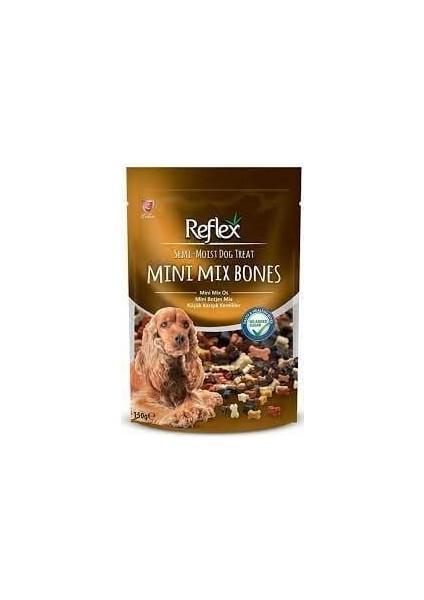 Semi-Moist Köpek Ödülü Mini Mix Bones 150 gr