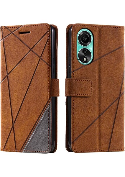 Oppo A78 4g Manyetik Pu Deri Telefon Kılıfı (Yurt Dışından)
