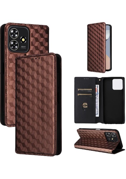 Zte Blade V50 Akıllı 3D Desen Pu Telefon Kılıfı (Yurt Dışından) indirimleri