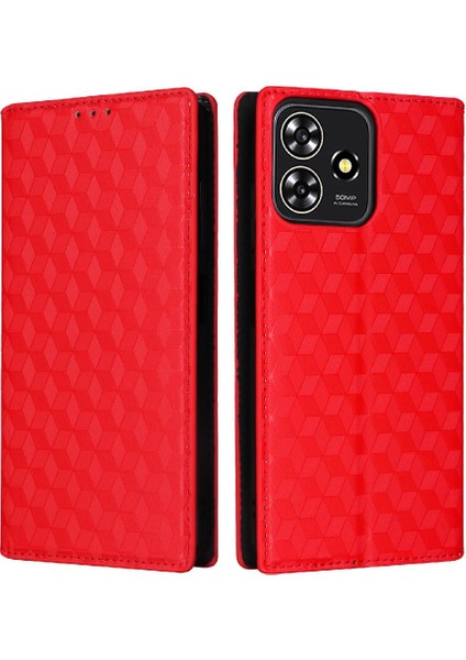 Zte Blade V50 Akıllı 3D Desen Pu Telefon Kılıfı (Yurt Dışından)