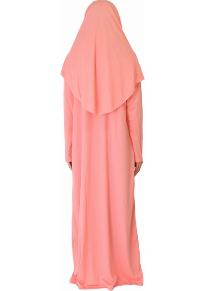 Somon Fermuarlı Namaz Elbisesi1