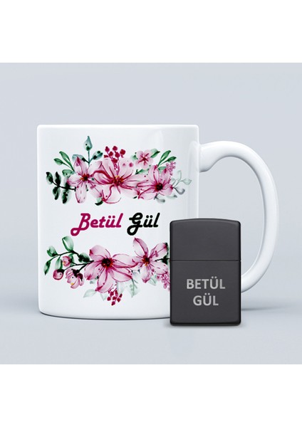 Isimli Kupa Bardak ve Kişiye Özel Zippo Çakmak