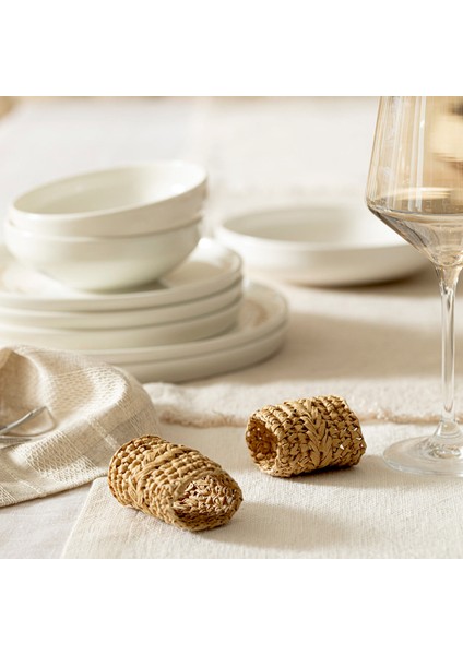 Vergine 2'li Peçete Halkası Natural fiyatları