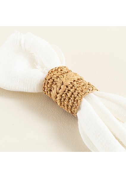 Vergine 2'li Peçete Halkası Natural fırsatları