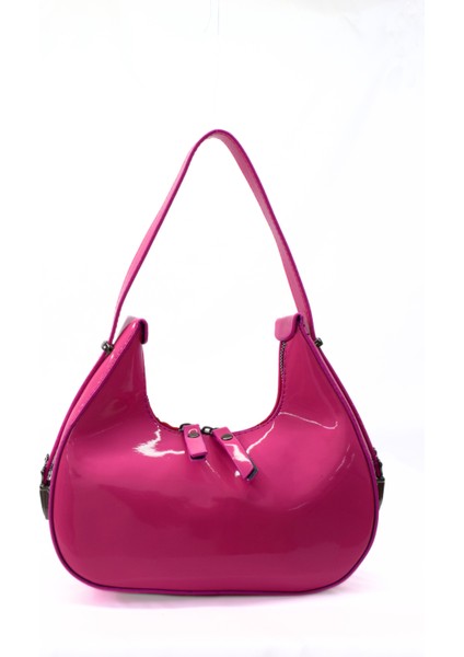 Kadın Rugan Deri Baget Cherry Bag Kol Çantası modelleri