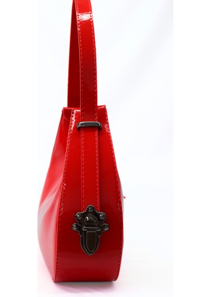 Kadın Rugan Deri Baget Cherry Bag Kol Çantası modelleri