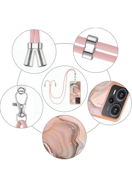 Xiaomi Poco F5 5g Kapak Yumuşak Tpu Tampon Mermer Ayrılabilir Kayış (Yurt Dışından) modelleri