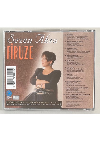 Sezen Asku Firuze CD (Orjinal Dönem Baskı Cd)