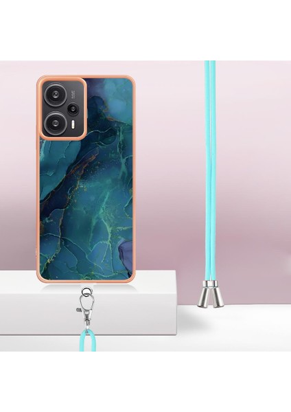 Xiaomi Poco F5 5g Kapak Yumuşak Tpu Tampon Mermer Ayrılabilir Kayış (Yurt Dışından)