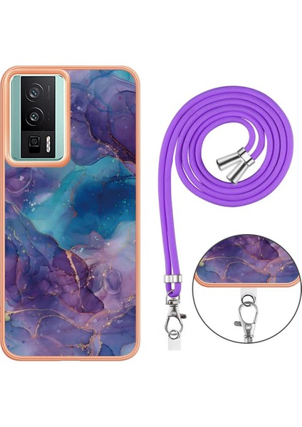 Xiaomi Poco F5 Pro 5g Yumuşak Tpu Tampon Kapak Mermer Ayrılabilir (Yurt Dışından)