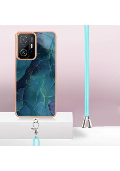 Xiaomi 11T/11T Pro Yumuşak Tpu Tampon Kapak Mermer Ayrılabilir Kayış (Yurt Dışından)