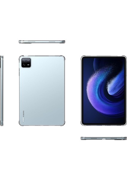 Xiaomi Pad 6/xiaomi Pad 6 Pro Uyumlu Shockproof Airbag Şeffaf Kılıf + Ekran Koruyucu