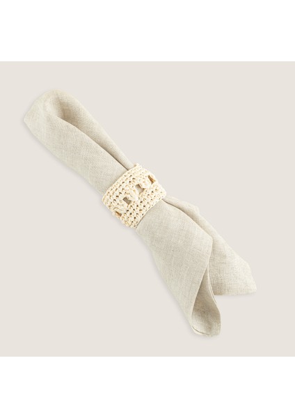 Lace 2'li Peçete Halkası Natural