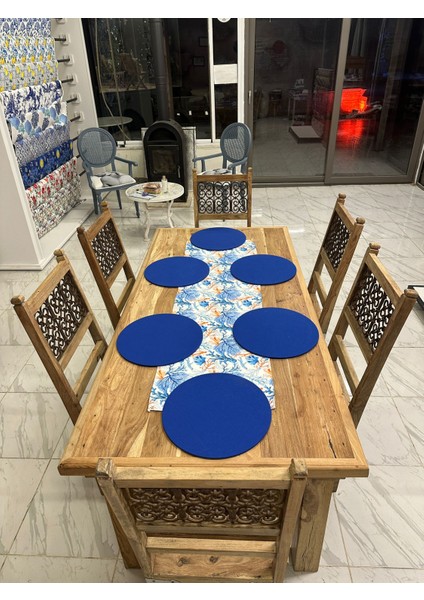 Mavi Yosunlar Baskılı Runner ve Mavi Supla Takım fiyatları