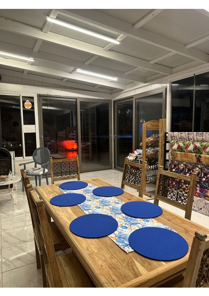 Mavi Yosunlar Baskılı Runner ve Mavi Supla Takım modelleri