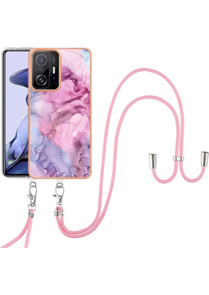 Xiaomi 11T/11T Pro Yumuşak Tpu Tampon Kapak Mermer Ayrılabilir Kayış (Yurt Dışından)