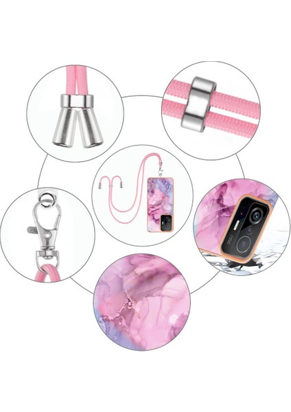 Xiaomi 11T/11T Pro Yumuşak Tpu Tampon Kapak Mermer Ayrılabilir Kayış (Yurt Dışından) modelleri