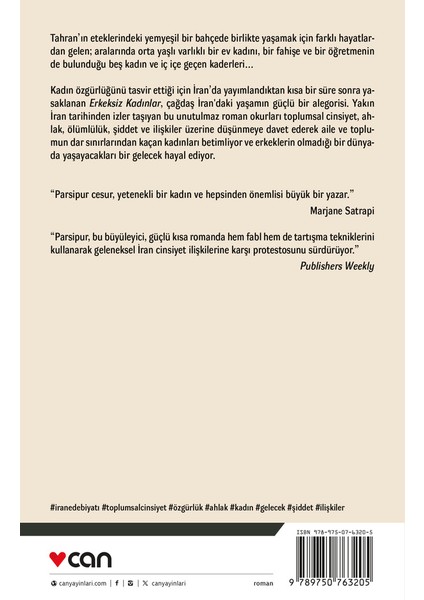 Erkeksiz Kadınlar - Shahrnush Parsipur