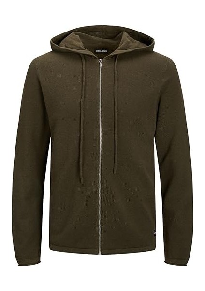 Jack & Jones Jjehill Fermuarlı Kapüşonlu Hırka 12190154